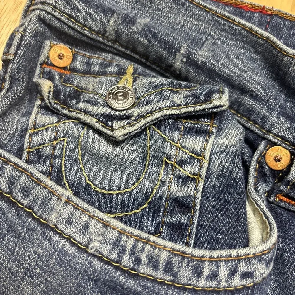 True Religion Jeans 38 Distressed RN#112790